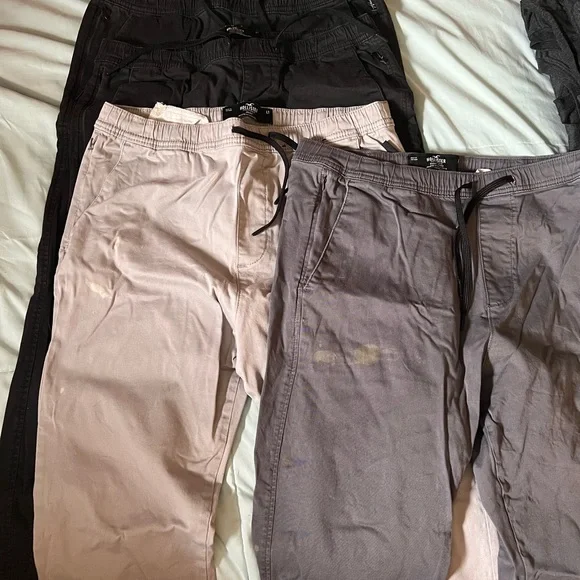 Hollister Black and Gray Jogger Pants - Picture 1 of 5